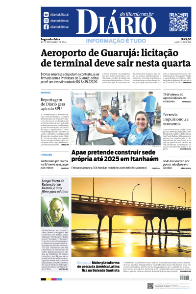 Diário do Litoral - Edição de 30 de Setembro de 2024