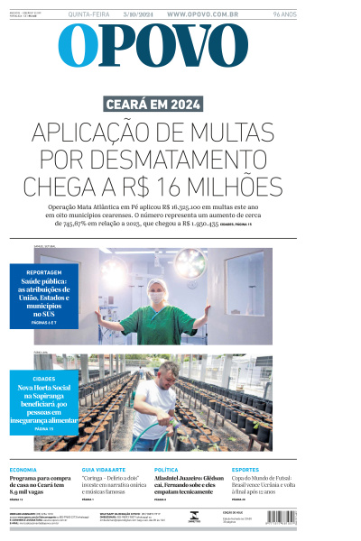 O POVO - Edição de 03 de Outubro de 2024