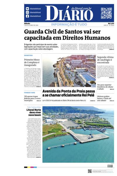 Diário do Litoral - Edição de 05 de Outubro de 2024