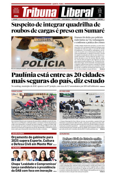 Tribuna Liberal - Edição de 17 de Outubro de 2024