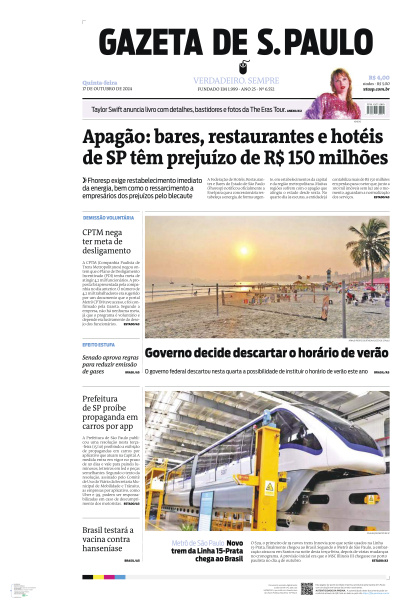 Gazeta de S. Paulo - Edição de 17 de Outubro de 2024