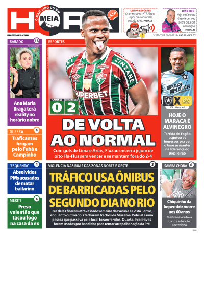 MEIA HORA - Edição de 18 de Outubro de 2024