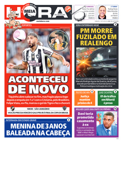 MEIA HORA - Edição de 19 de Outubro de 2024