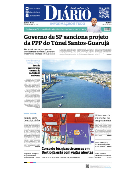 Diário do Litoral - Edição de 24 de Outubro de 2024