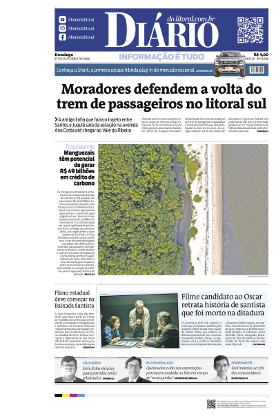 Diário do Litoral – Edição de 27 de outubro de 2024