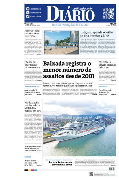 Diário do Litoral - Edição de 29 de Outubro de 2024