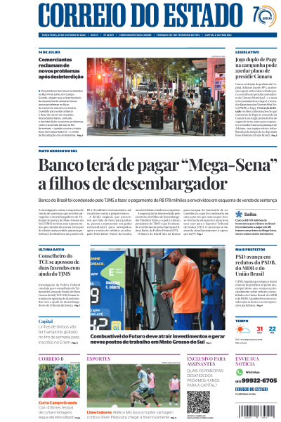 Correio do Estado - Edição de 29 de Outubro de 2024