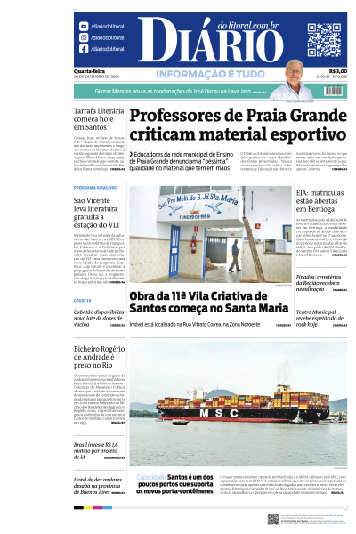 Diário do Litoral - Edição de 30 de Outubro de 2024