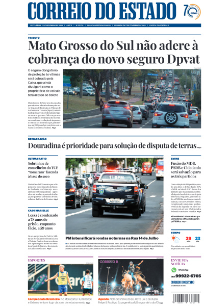 Correio do Estado - Edição de 01 de Novembro de 2024