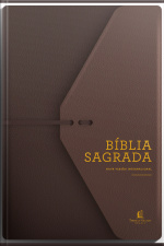 Bíblia Nvi, Couro Soft, Marrom Artesanal, Espaço Para Anotações