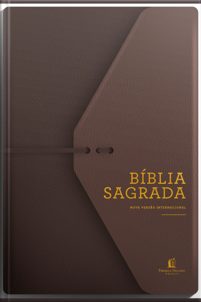 Bíblia Nvi, Couro Soft, Marrom Artesanal, Espaço Para Anotações