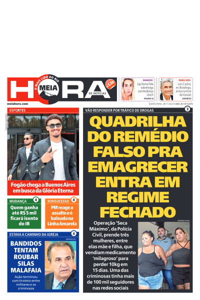 MEIA HORA - Edição de 28 de Novembro de 2024