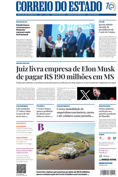 Correio do Estado - Edição de 28 de Novembro de 2024