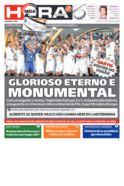 MEIA HORA - Edição de 01 de Dezembro de 2024