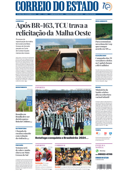 Correio do Estado - Edição de 09 de Dezembro de 2024
