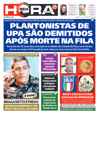 MEIA HORA - Edição de 15 de Dezembro de 2024