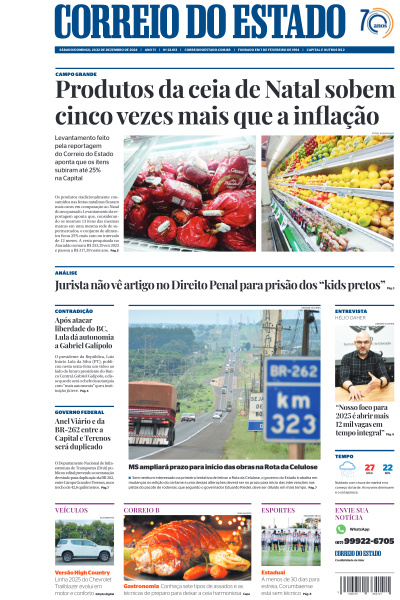 Correio do Estado - Edição de 21 de Dezembro de 2024
