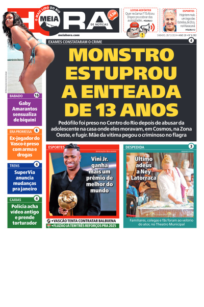 MEIA HORA - Edição de 28 de Dezembro de 2024