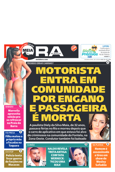 MEIA HORA - Edição de 30 de Dezembro de 2024