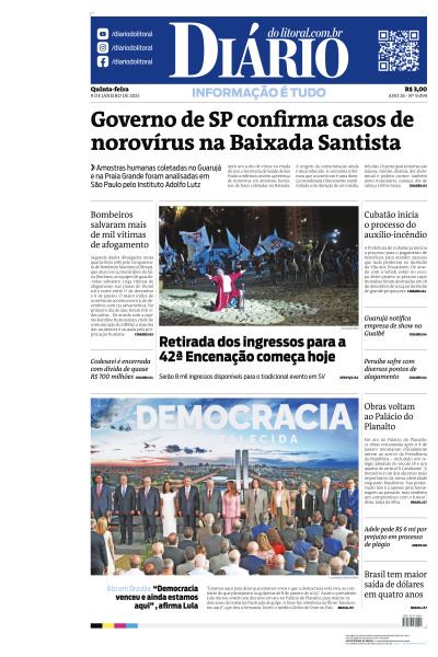 Diário do Litoral - Edição de 09 de Janeiro de 2025