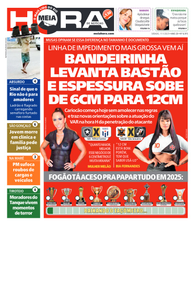 MEIA HORA - Edição de 11 de Janeiro de 2025