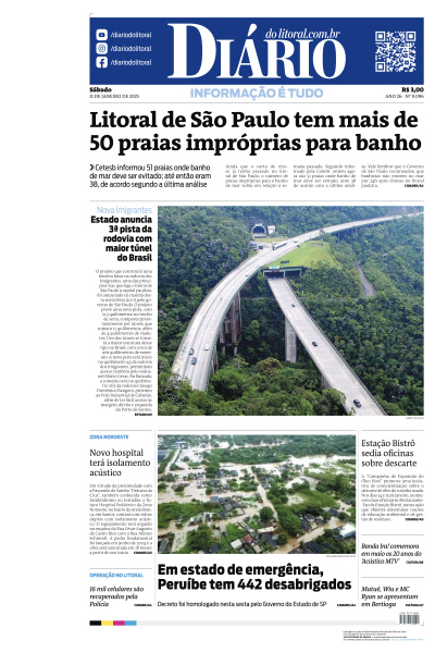 Diário do Litoral - Edição de 11 de Janeiro de 2025