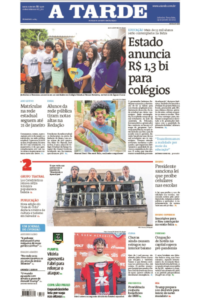 A TARDE - Edição de 14 de Janeiro de 2025