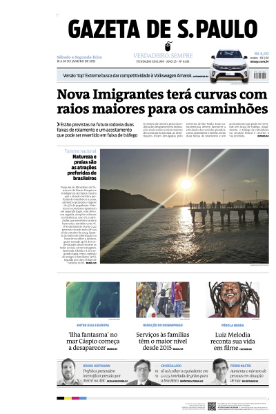 Gazeta de S. Paulo - Edição de 19 de Janeiro de 2025