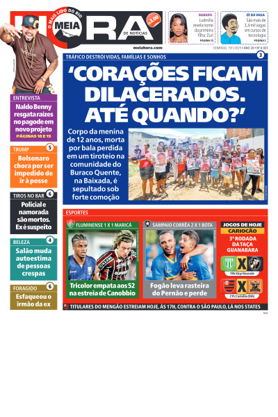 MEIA HORA - Edição de 19 de Janeiro de 2025