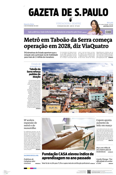 Gazeta de S. Paulo - Edição de 05 de Fevereiro de 2025