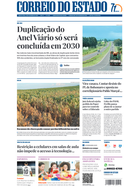 Correio do Estado - Edição de 13 de Fevereiro de 2025