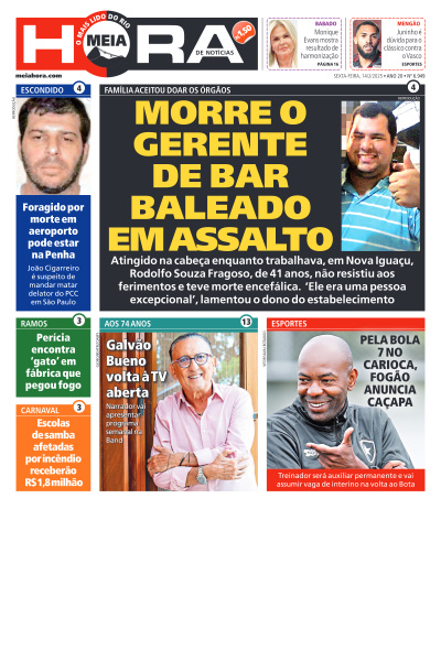 MEIA HORA - Edição de 14 de Fevereiro de 2025