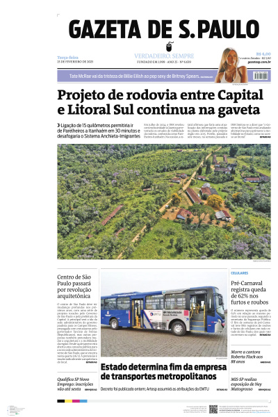 Gazeta de S. Paulo - Edição de 25 de Fevereiro de 2025