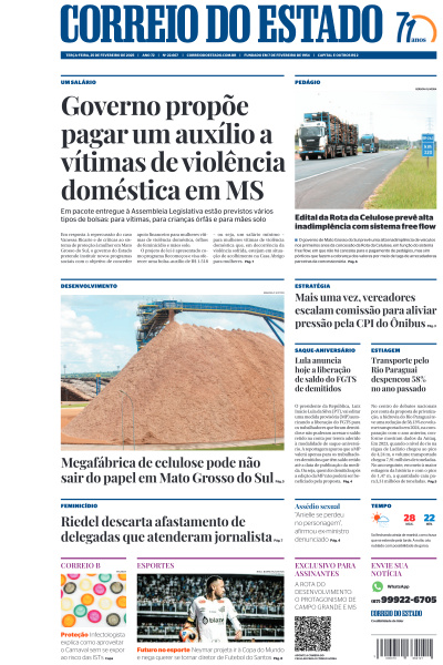 Correio do Estado - Edição de 25 de Fevereiro de 2025