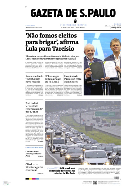 Gazeta de S. Paulo - Edição de 28 de Fevereiro de 2025