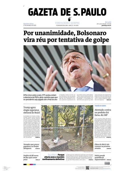 Gazeta de S. Paulo - Edição de 27 de Março de 2025