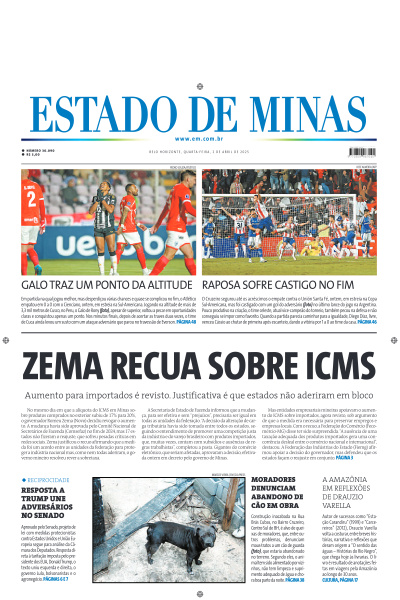 Estado de Minas - Edição de 02 de Abril de 2025