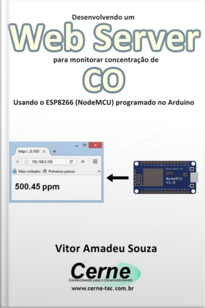 Desenvolvendo Um Web Server Para Monitorar Concentração De Co Usando O Esp8266 (nodemcu) Programado No Arduino