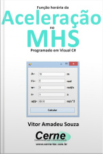 Função Horária Da Aceleração No Mhs Programado Em Visual C#