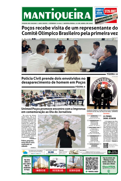 Mantiqueira - Edição de 10 de Abril de 2025