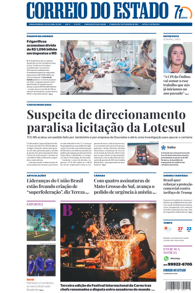 Correio do Estado - Edição de 13 de Abril de 2025