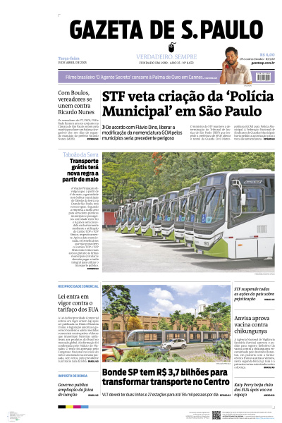 Gazeta de S. Paulo - Edição de 15 de Abril de 2025