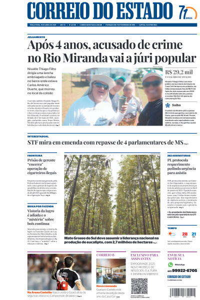 Correio do Estado - Edição de 15 de Abril de 2025
