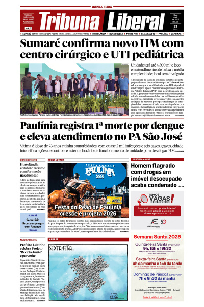 Tribuna Liberal - Edição de 17 de Abril de 2025