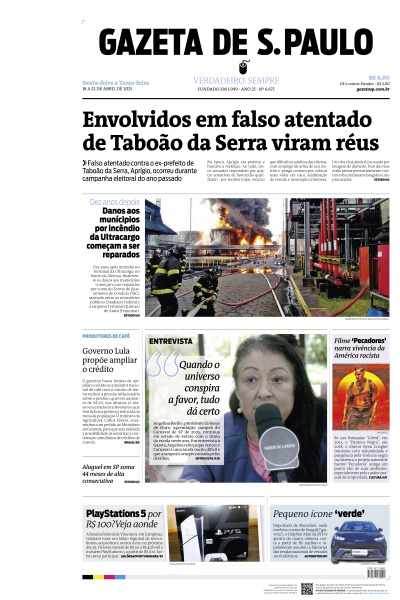 Gazeta de S. Paulo - Edição de 22 de Abril de 2025