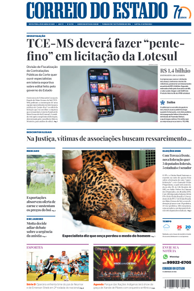 Correio do Estado - Edição de 25 de Abril de 2025