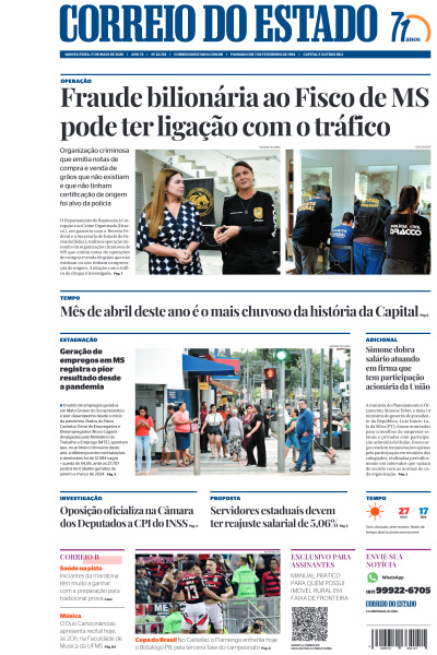 Correio do Estado - Edição de 01 de Maio de 2025