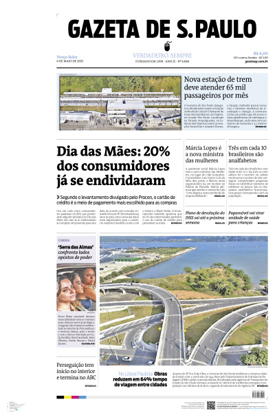 Gazeta de S. Paulo - Edição de 06 de Maio de 2025