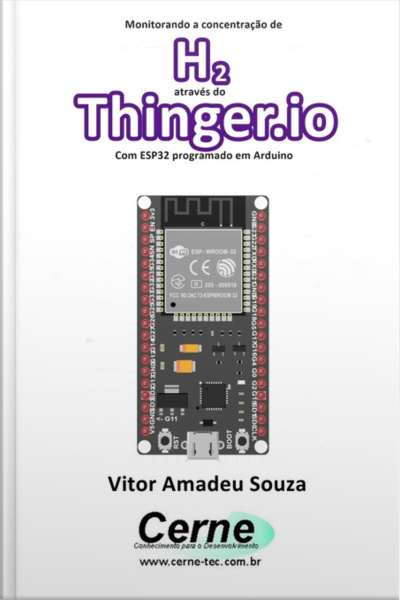 Monitorando A Concentração De H2 Através Do Thinger.io Com Esp32 Programado Em Arduino