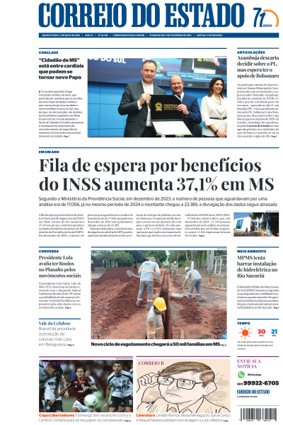 Correio do Estado - Edição de 07 de Maio de 2025